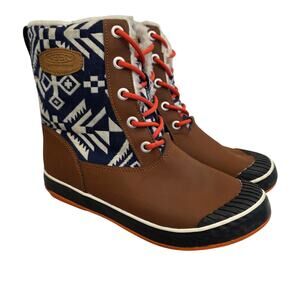 Keen Elsa Waterproof Winter Boots Women’s 7.5 Insulated -20°C Aztec Leather